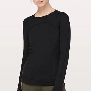 Lululemon Cypress Kiss Long Sleeve running top Black Size 6